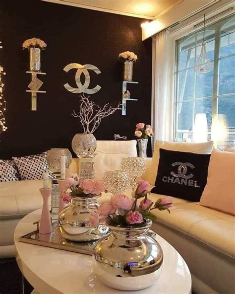 chanel living room decor|chanel themed room decorations.